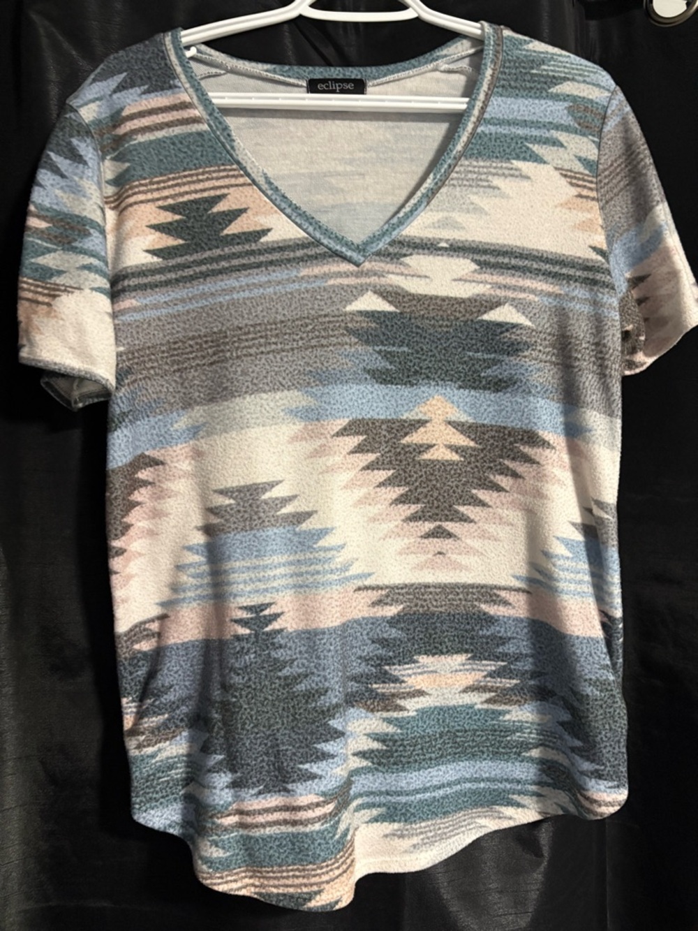 Eclipse Light Blue Trim Casual Tee